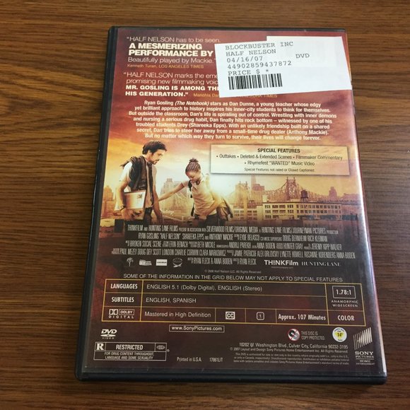 Half Nelson DVD - Picture 2 of 4